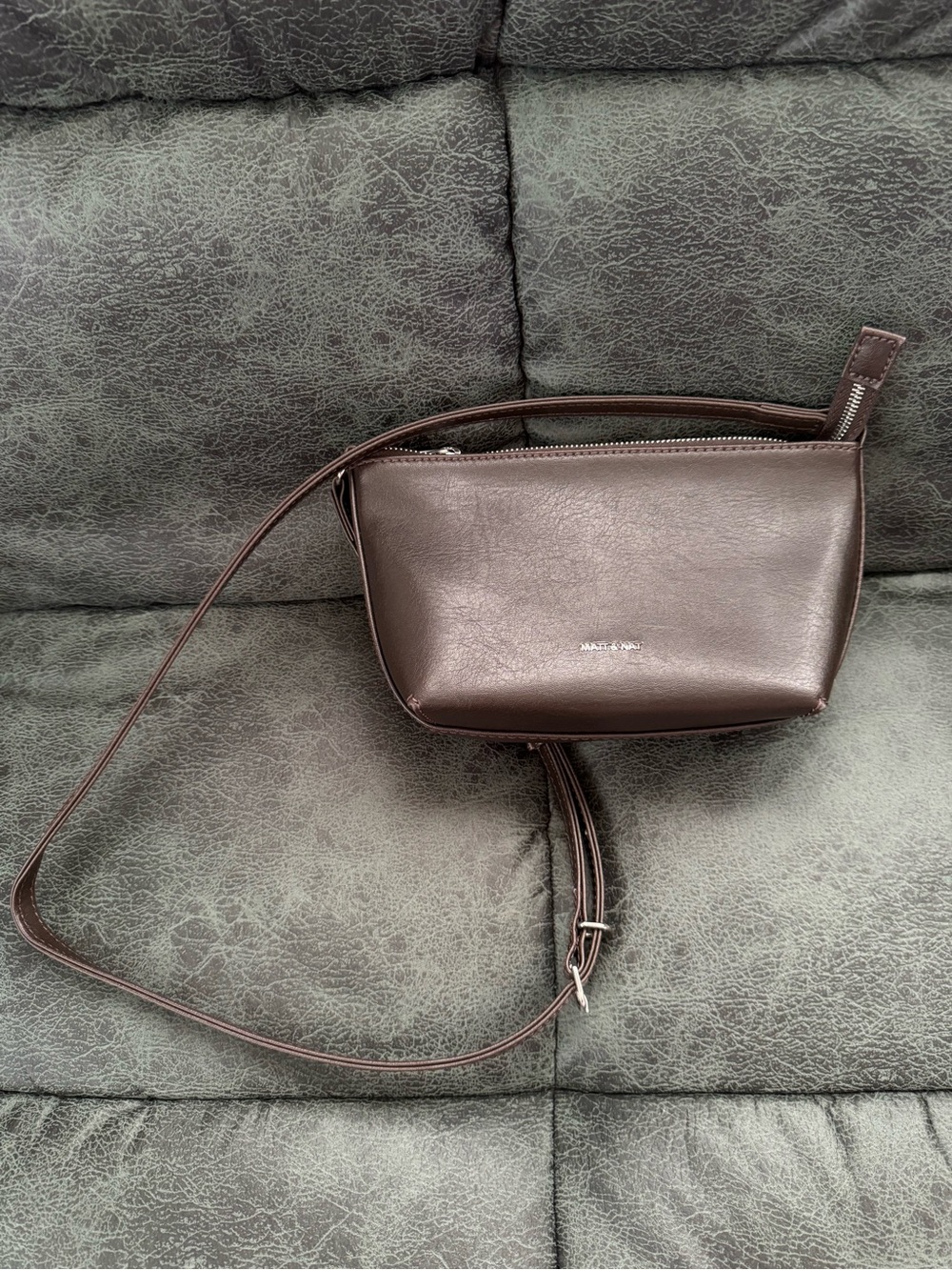 Matt and Nat Brown Leather Crossbody Bag